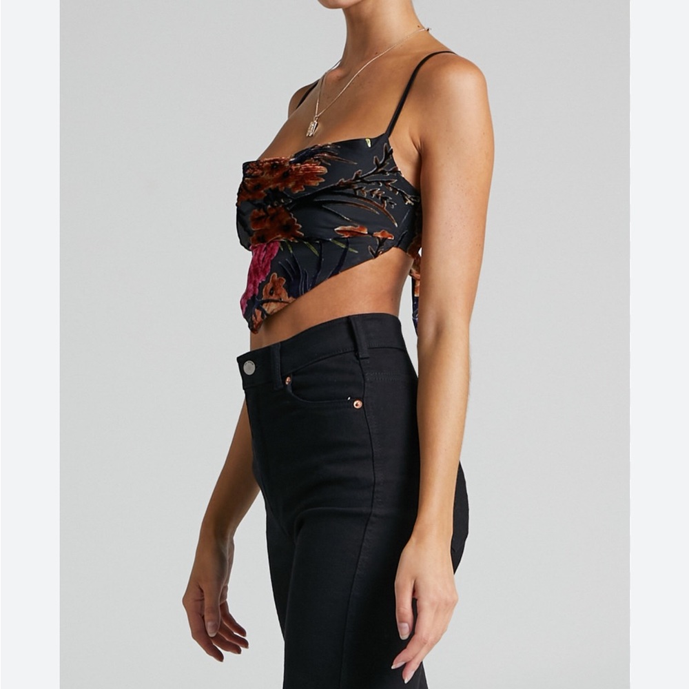 Velvet handkerchief tank top.  We Wore What.  Large